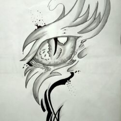 Dragon Eyes Drawing