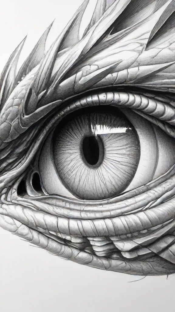 Dragon Eyes Drawing Art Sketch Image