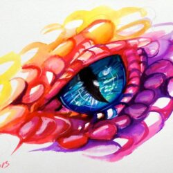 Dragon Eyes Drawing Beautiful Artwork