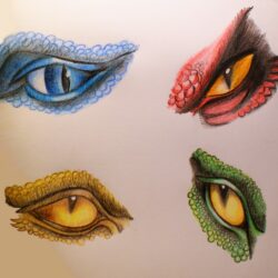 Dragon Eyes Drawing Hand Drawn Sketch