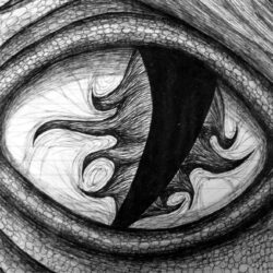 Dragon Eyes Drawing Image