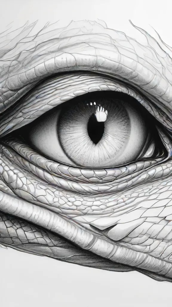 Dragon Eyes Drawing Sketch Picture