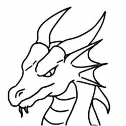 Dragon Face Drawing Creative Style