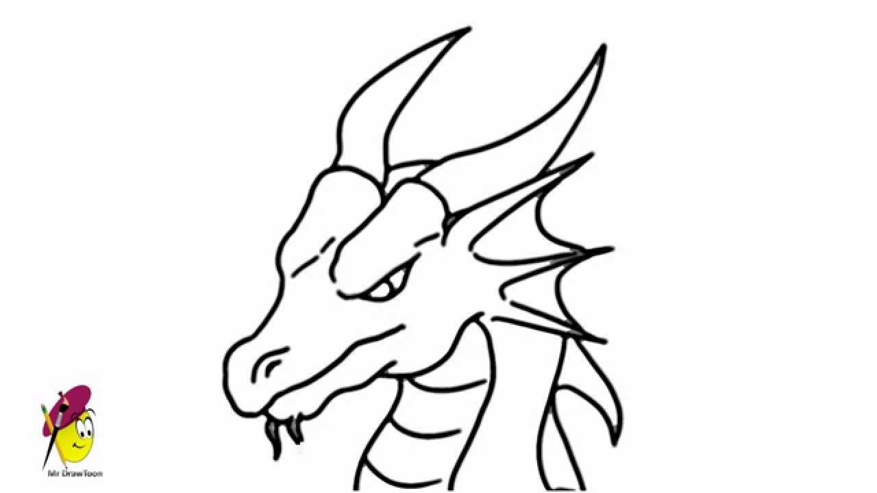 Dragon Face Drawing Creative Style