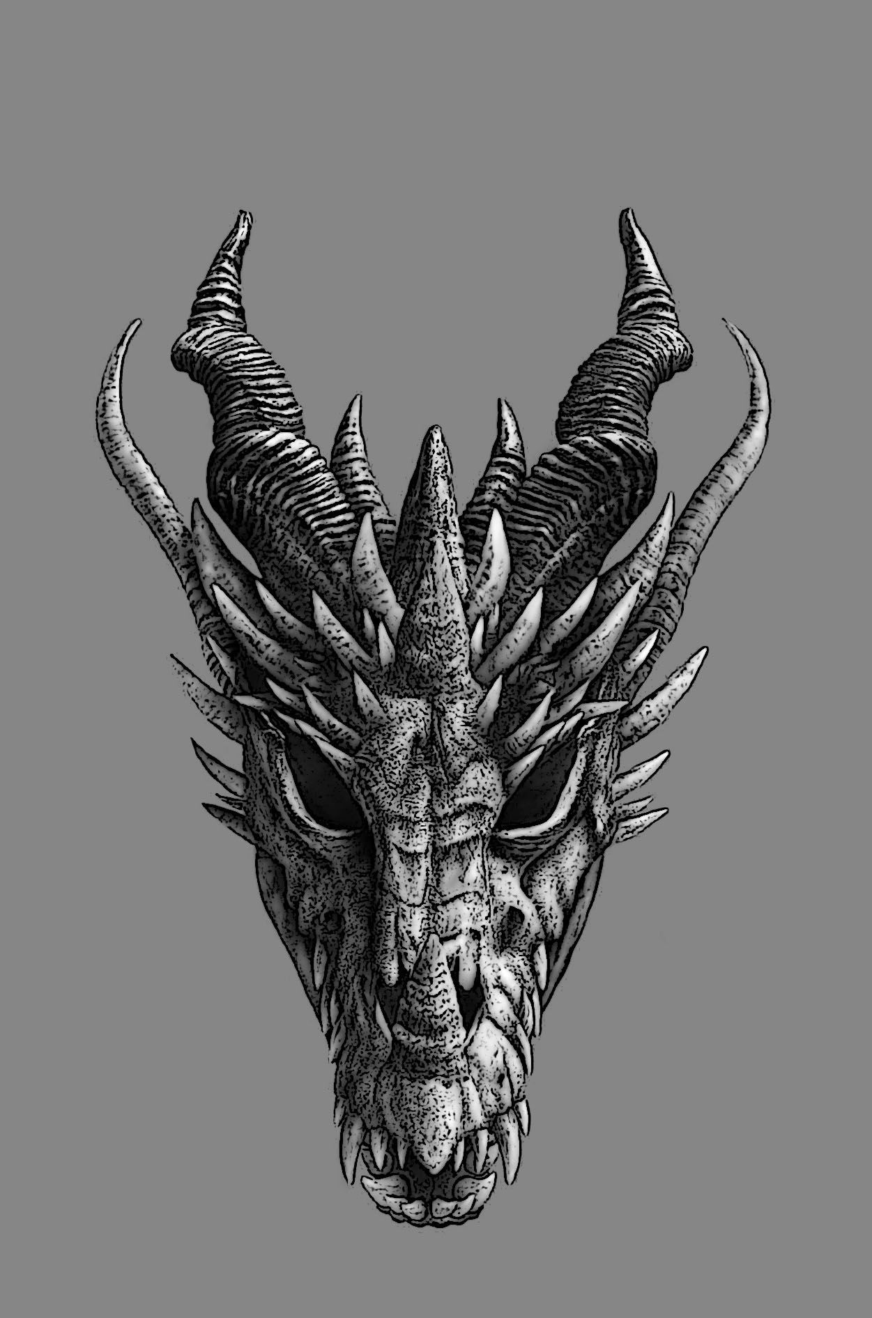 Dragon Face Drawing Image