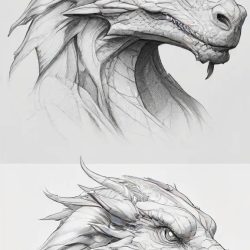 Dragon Head Drawing Art Sketch Image