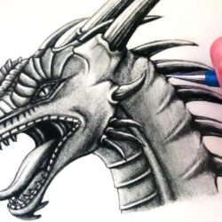 Dragon Head Drawing Professional Artwork