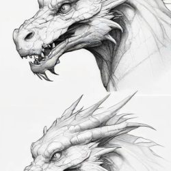 Dragon Head Drawing Sketch Picture