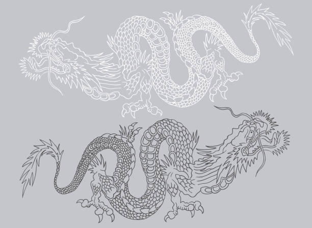 Dragon Kanji Drawing Amazing Sketch