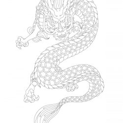 Dragon Kanji Drawing Stunning Sketch