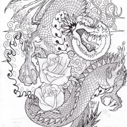 Dragon Tattoo Drawing Creative Style