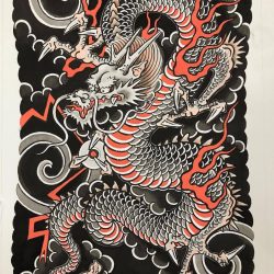 Dragon Tattoo Drawing Detailed Sketch