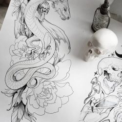 Dragon Tattoo Drawing Stunning Sketch