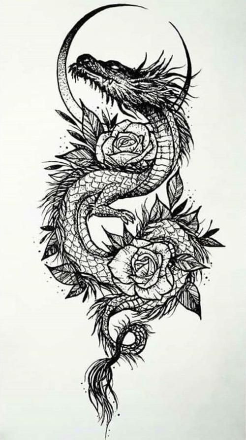 Dragon Tattoo Drawing