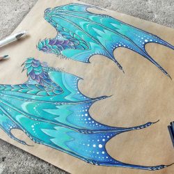 Dragon Wings Drawing Professional Artwork