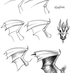 Dragon Wings Drawing Stunning Sketch