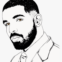 Drake Drawing Detailed Sketch