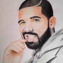 Drake Drawing Hand Drawn