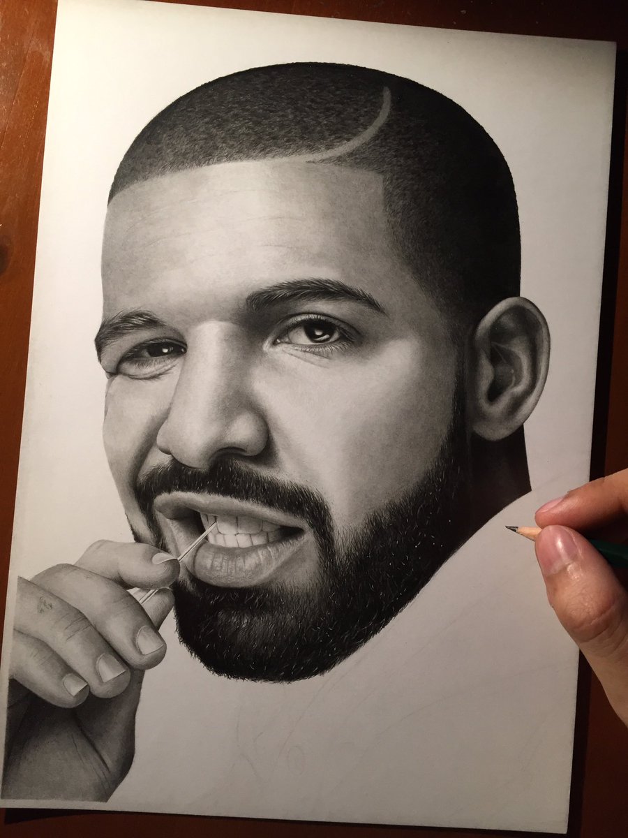 Drake Drawing Realistic Sketch
