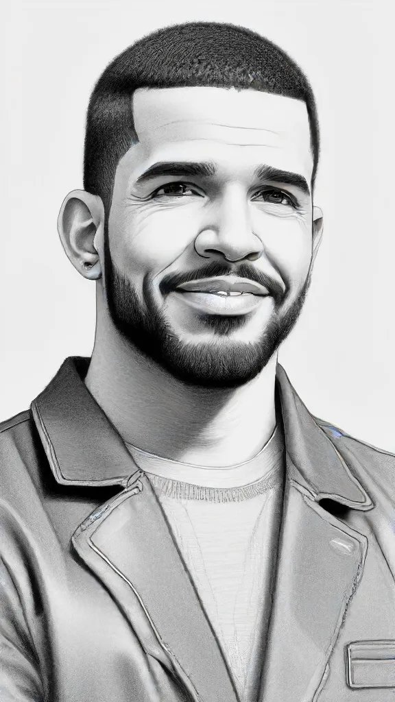 Drake Drawing Sketch Photo
