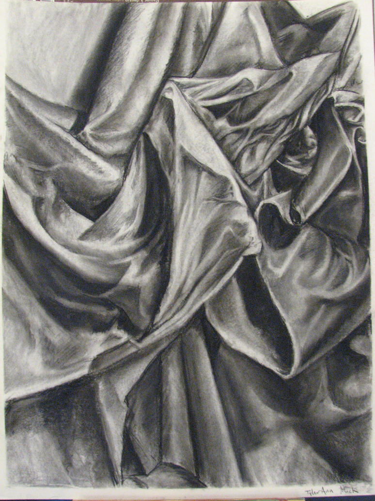 Drapery Drawing Realistic Sketch