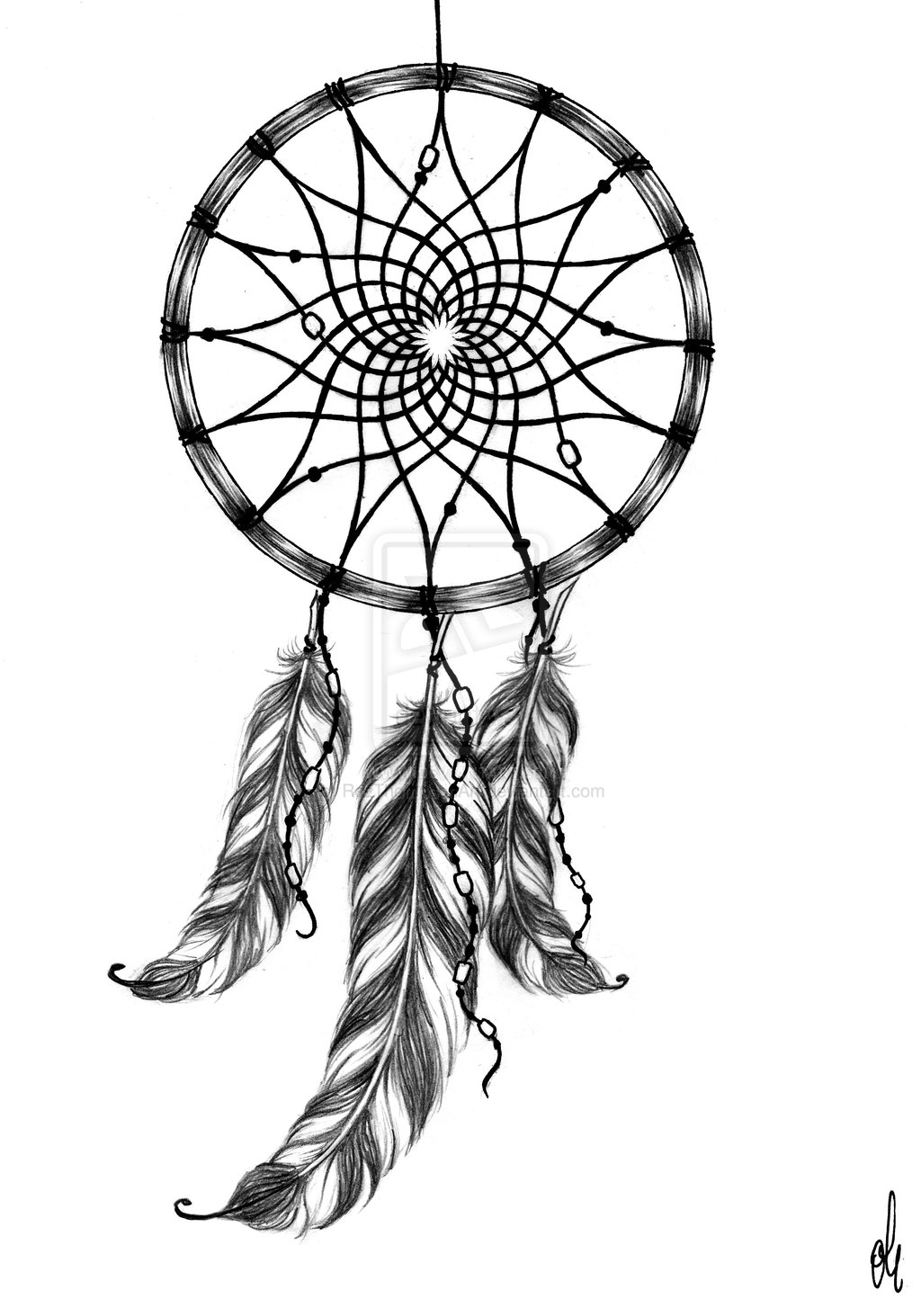 Dream Catcher Drawing Hand drawn