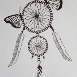 Dream Catcher Drawing Modern Sketch