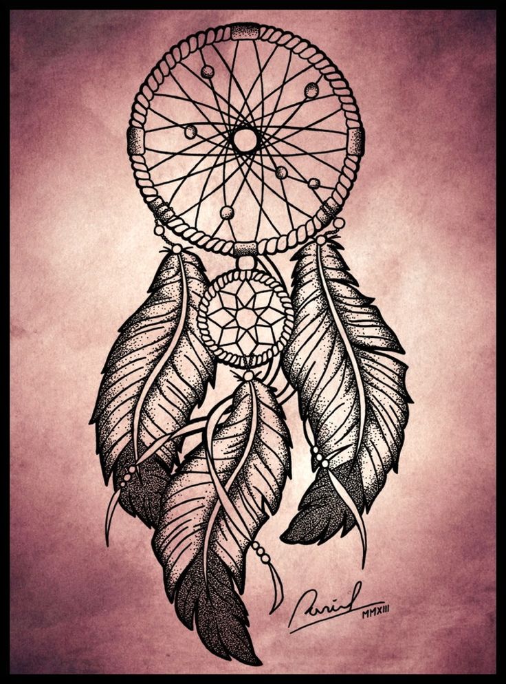 Dream Catcher Drawing Realistic Sketch