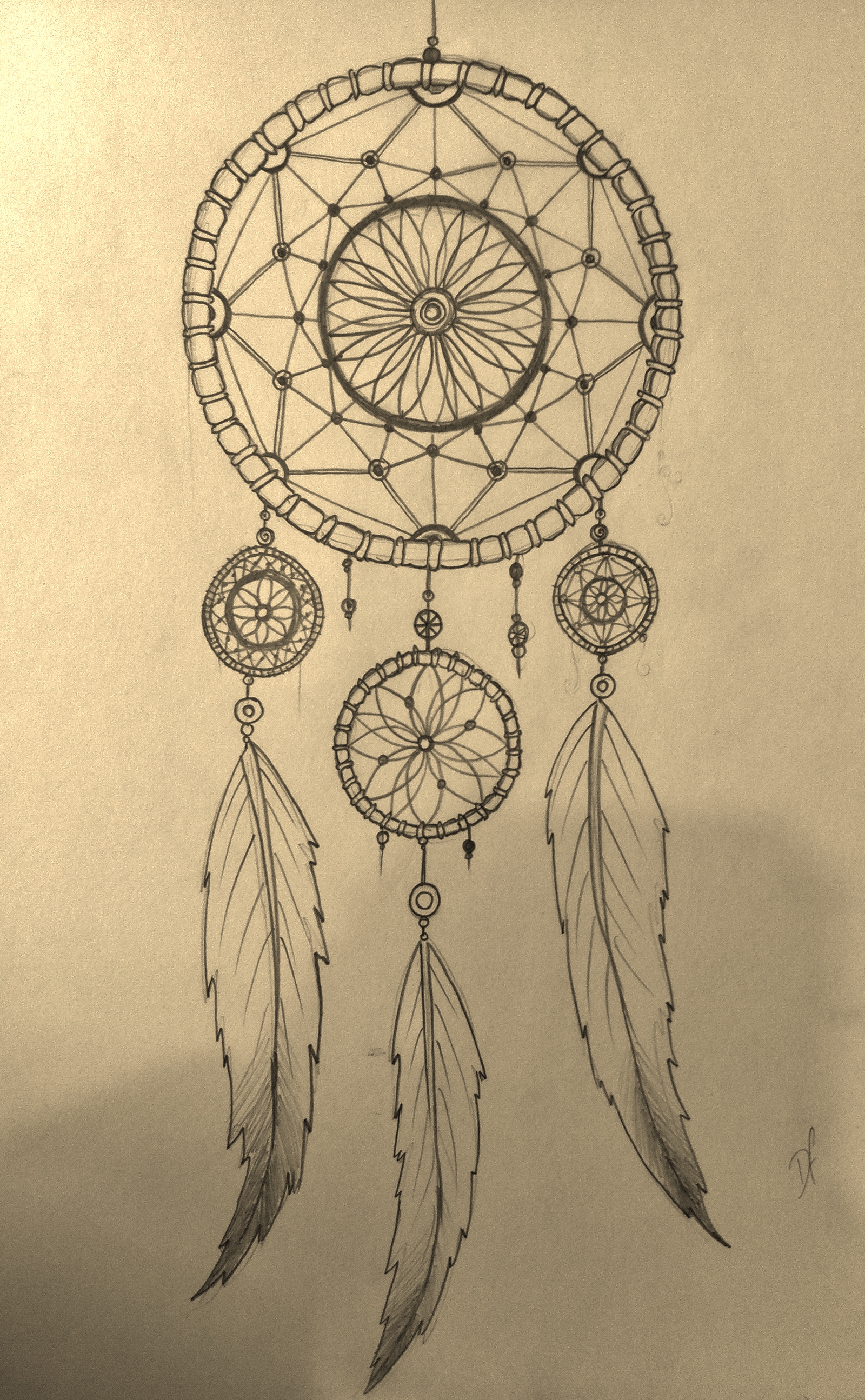 Dream Catcher Drawing Stunning Sketch