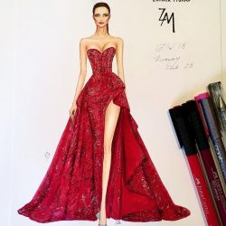 Dress Design Drawing Fine Art