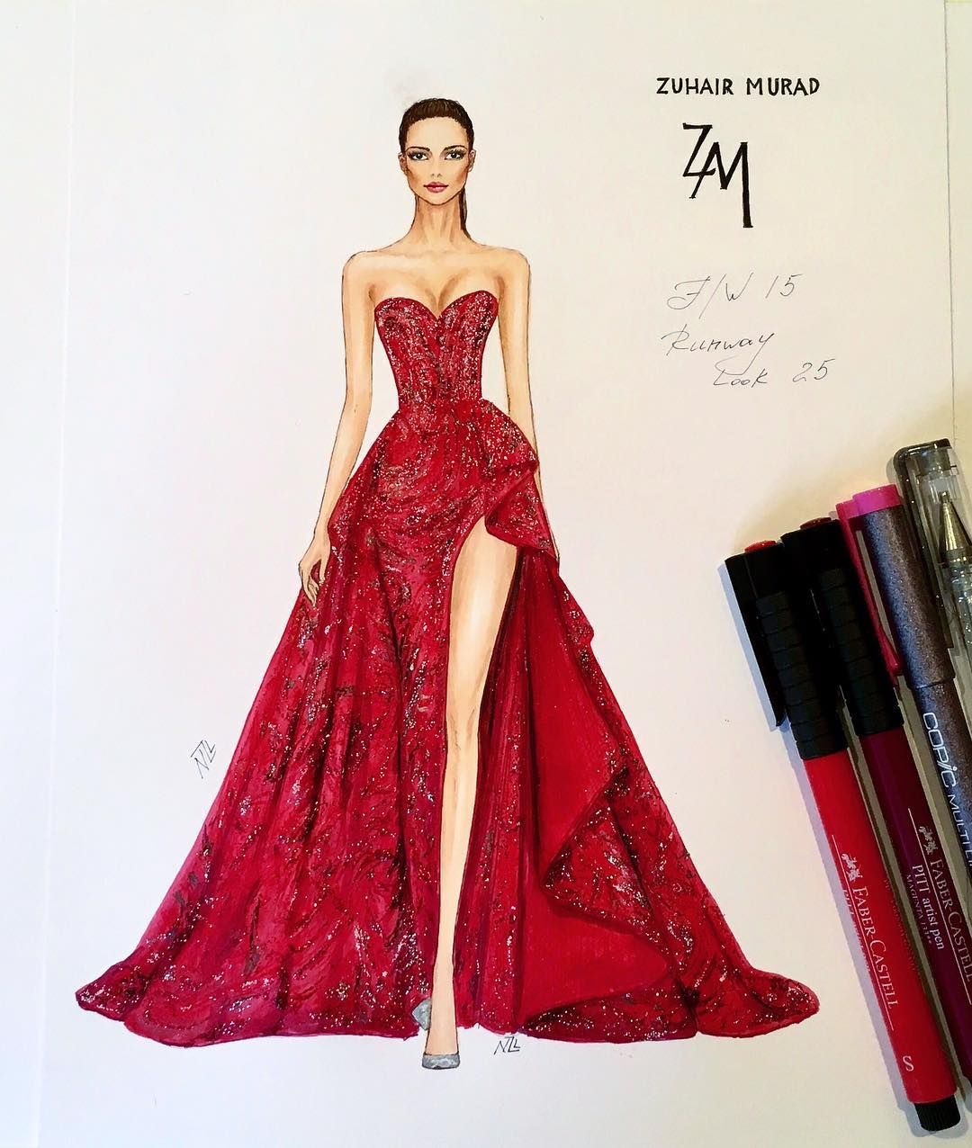 Dress Design Drawing Fine Art