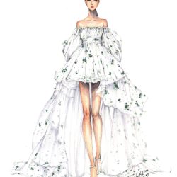 Dress Design Drawing Hand drawn