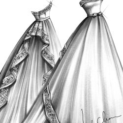 Dress Design Drawing Photo