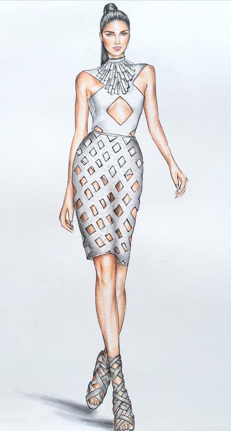 Dress Design Drawing Picture