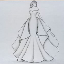 Dress Drawing Art