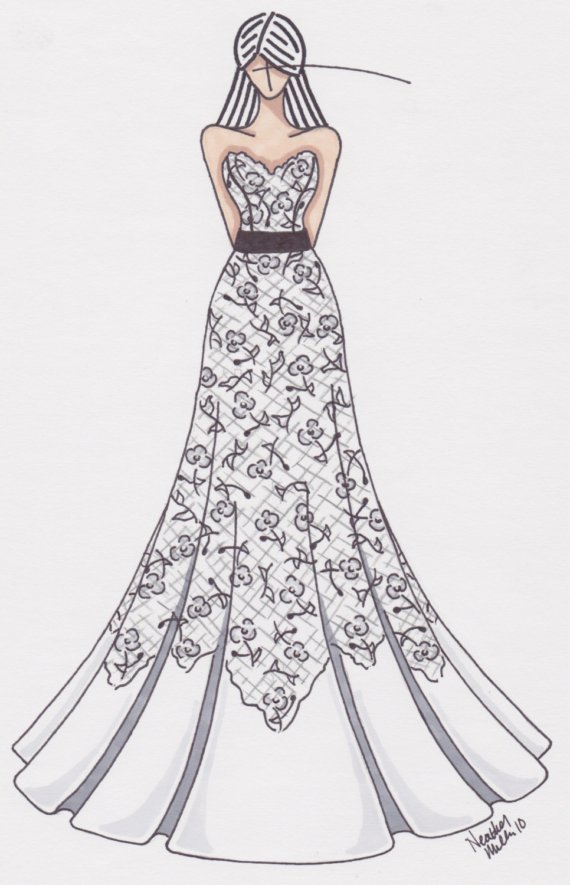 Dresses Drawing Hand drawn