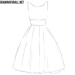 Dresses Drawing Stunning Sketch