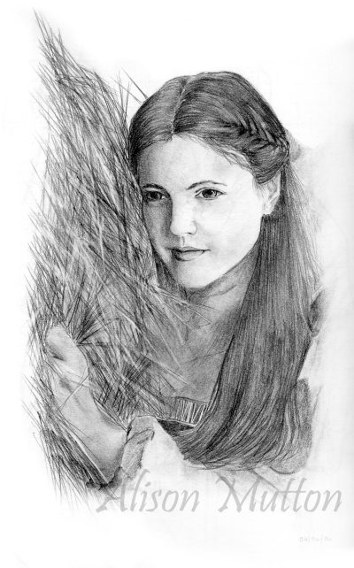 Drew Barrymore, Writer, Philanthropist, Producer, Actress Drawing