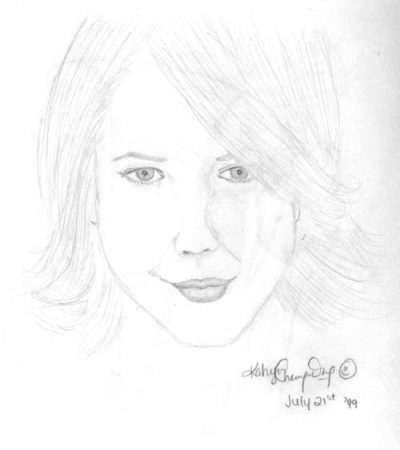 Drew Barrymore, Producer, Philanthropist, Actress, Director Drawing