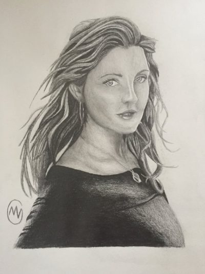 Drew Barrymore, Talk Show Host, Producer, Actress, Philanthropist Drawing