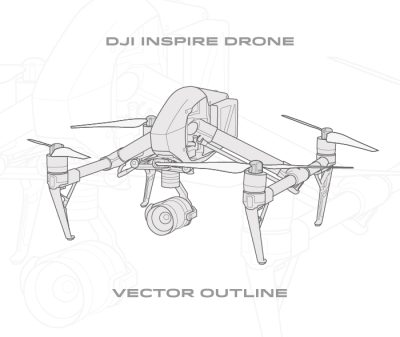 Drone, Aerial, Surveillance, Technology, Innovation Drawing