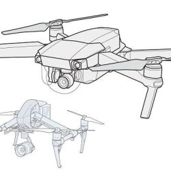 Drone Drawing Modern Sketch