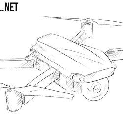 Drone Drawing Sketch