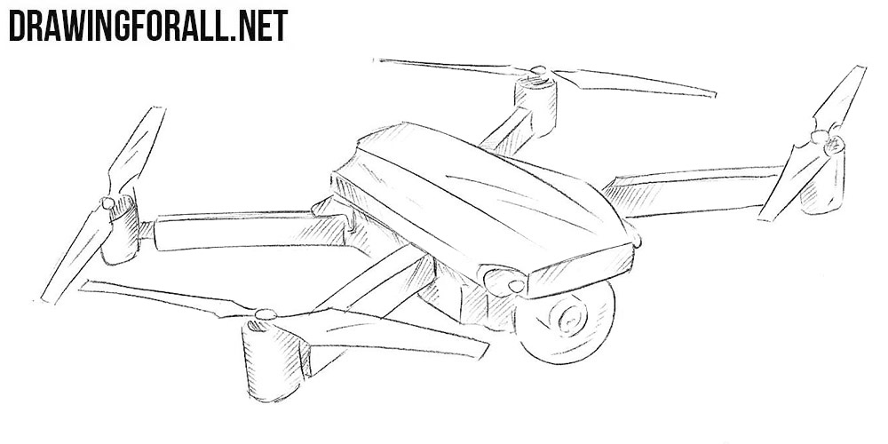 Drone Drawing Sketch