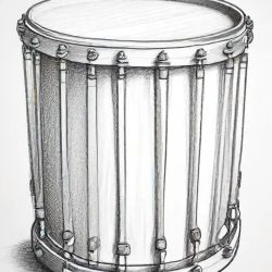 Drum Drawing Art Sketch Image