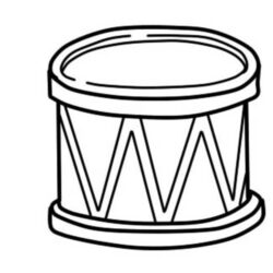 Drum Drawing Creative Style