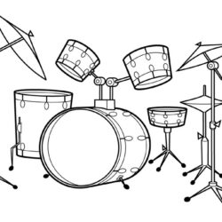 Drum Drawing Fine Art