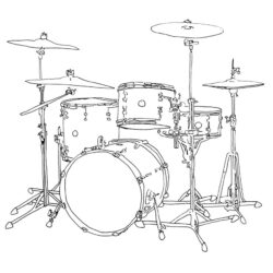 Drum Drawing Sketch