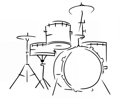 Drumming, Music, Rhythm, Beats, Percussion Drawing