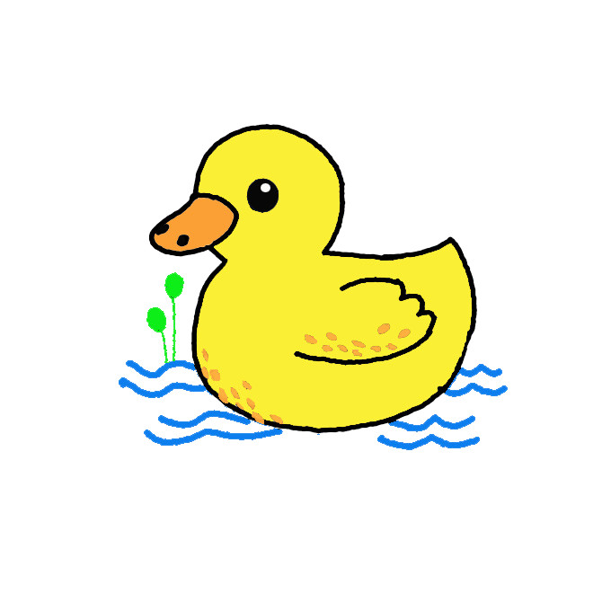 Duck Cartoon Drawing Artistic Sketching